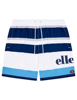 Bañador Ellesse estampado a rayas azules y blancas