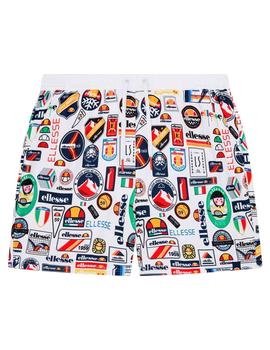 Bañador Ellesse estampado con escudos Roulle Swim Short