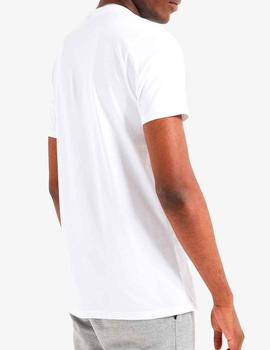 Camiseta Ellesse blanca con logos abultados para hombre