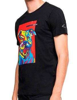 Camiseta Replay Pitbull negra para hombre