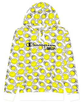 Sudadera Champion estampada con caras Smiley