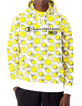 Sudadera Champion estampada con caras Smiley