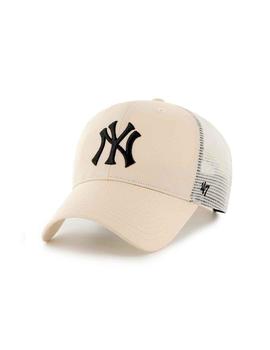 Gorra con licencia oficial New York Yankees beige NY negro
