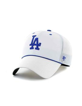 Gorra blanca con iniciales LA de Los Ángeles azul fuerte