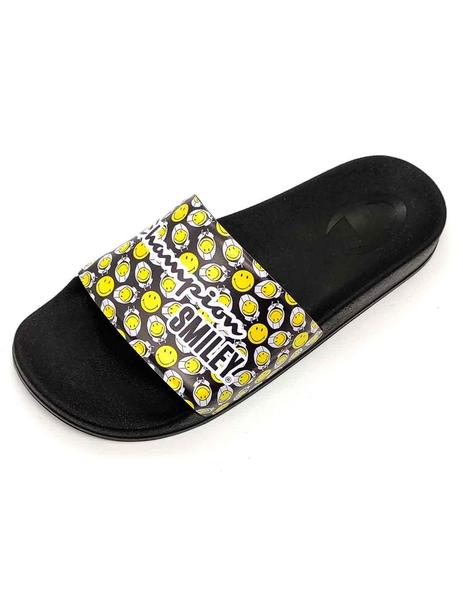 Chanclas Champion Smiley negras hombre | Envío