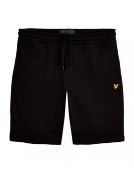 Pantalón corto negro Lyle Scott de algodón para hombre