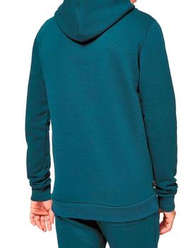 Sudadera lisa 11 Degrees con capucha azul para hombre