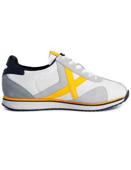 Zapatillas blancas de piel Munich Sapporo 136 para hombre