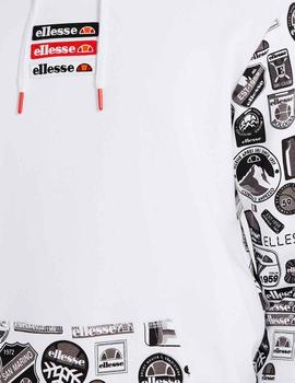 Sudadera con capucha Ellesse Endol blanca y negra