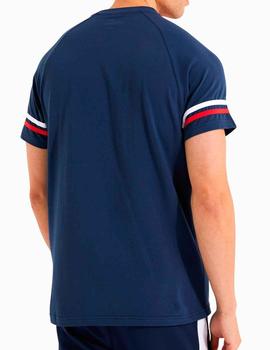 Camiseta Ellesse Mancina azul marino y rojo para hombre
