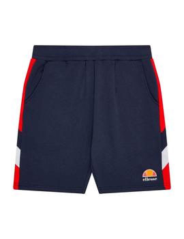 Pantalón corto Ellesse azul marino con bandas rojas