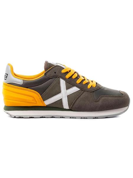 Zapatillas deportivas hombre Munich Massana 517 piel combinada verde.