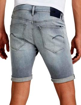 Pantalón vaquero corto G Star Raw gris para hombre