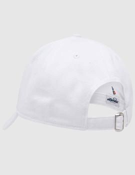 Gorra blanca Ellesse de algodón con logo bordado