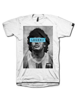 Camiseta Maradona marca Legend Style blanca