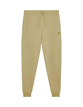 Pantalón largo de algodón Lyle Scott  en color verde oliva