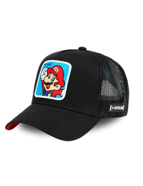 Gorra Mario Bros negra original