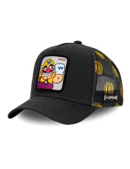 Gorra Capslab Super Mario Bros gris oscura estampada