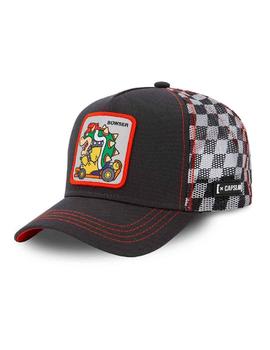 Gorra Mario Bros Bowser gris oscura