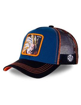 Gorra Son Goku Dragon Ball azul marino unisex