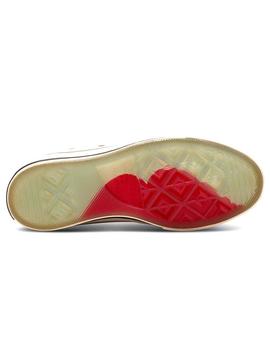 Converse blancas con labios rojos para chica