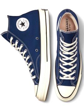 Converse básicas azul marino de lona para chico