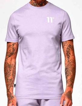 Camiseta ajustada 11 Degrees lila para hombre
