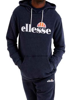 Sudadera Ellesse Gottero azul marino con capucha para hombre